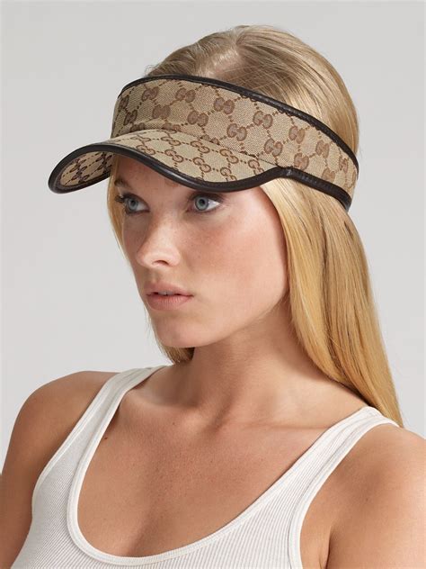 gucci sun visor for sale|Gucci sun shades.